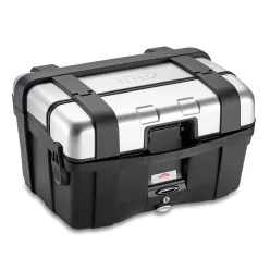 Givi 46 Litre Top-Case Black With Aluminium Finish With Top Opening Trk46N