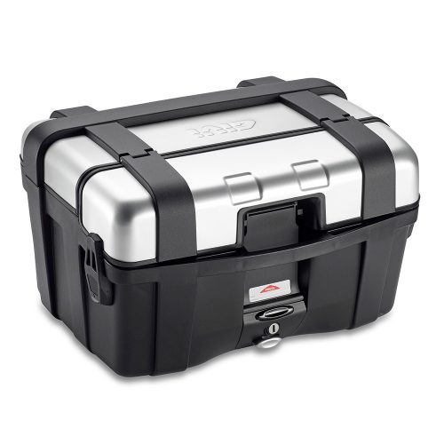 Givi 46 Litre Top-Case Black With Aluminium Finish With Top Opening Trk46N