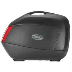   Givi Pair Of Painted Side Cases, Black Embossed With Painted Insert V35N