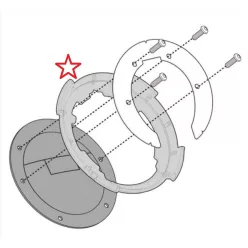   Inel rezervor Tanklock Givi BF09 Ducati Monster 696 / 796 / 1100 / 1100 Evo
