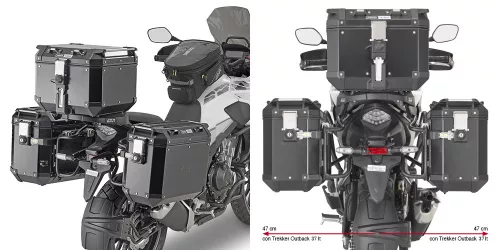 Suport genți laterale Givi PLO1171CAM Honda CB 500 X / NX 500 / NX 500 E-CLUTCH 2019-2026