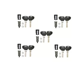 Security-Lock-key-set-for-5-cases--including-bush-and-under-lock-platelets