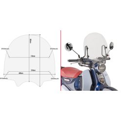 Givi-Specific-screen--transparent-38-5-x-40-cm--H-x-W--Honda-Super-Cub-C125--18-