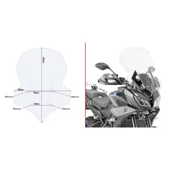   Spoiler parbriz Givi 2139DT Yamaha TRACER 900 / TRACER 900 GT 18-20