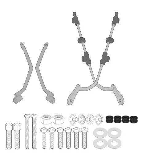 Kit montaj parbriz Givi A8206A Moto-Guzzi V7 850 STONE / SPECIAL 21-26