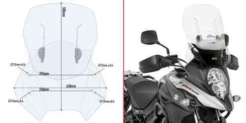 Parbriz reglabil Airflow Givi AF3112