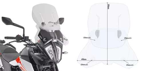 Parbriz reglabil Airflow Givi AF7711