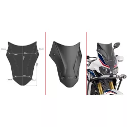 Parbriz sport Givi D1144BO negru mat 40×31 cm Honda