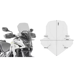 Spoiler parbriz Givi D1171S Honda CB 500 X 19-23
