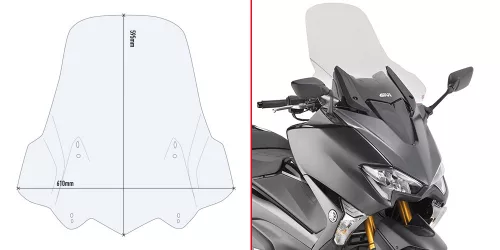 Spoiler parbriz Givi D2133ST Yamaha T-MAX 530 / T-MAX 560 2017-2021