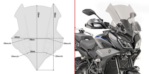 *Givi Windshield 55X46,5Cm Tracer 900 18- D2139S