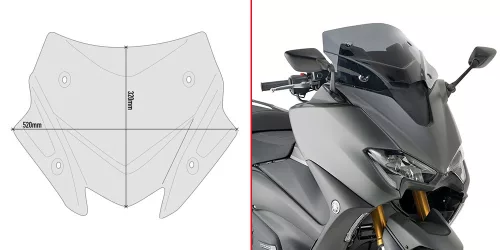 Spoiler parbriz Givi D2147B Yamaha T-MAX 560 20-21