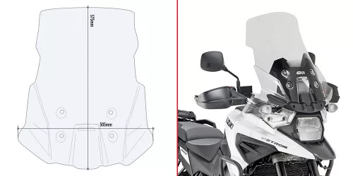 Spoiler parbriz Givi D3117ST Suzuki V-STROM 1050 / V-STROM 1050 XT / V-STROM 1050 SE 20-26