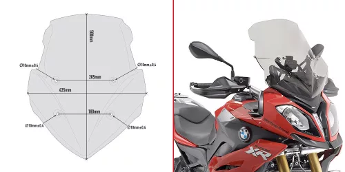 Spoiler parbriz Givi D5119S Bmw S 1000 XR 15-19