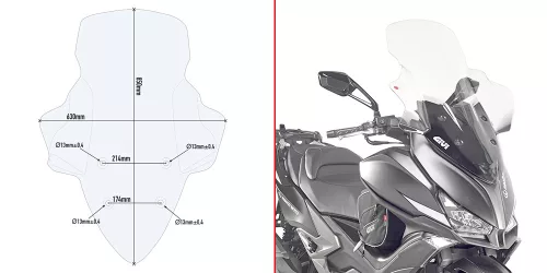 Kit montaj Givi D6112KIT Kymco XCITING S400I TCS 18-24