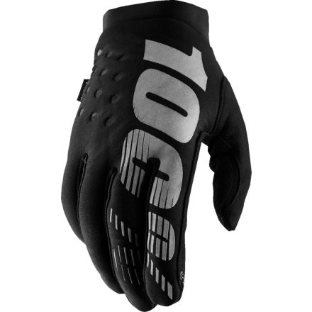 GLOVE WM BRISK BK/GY L