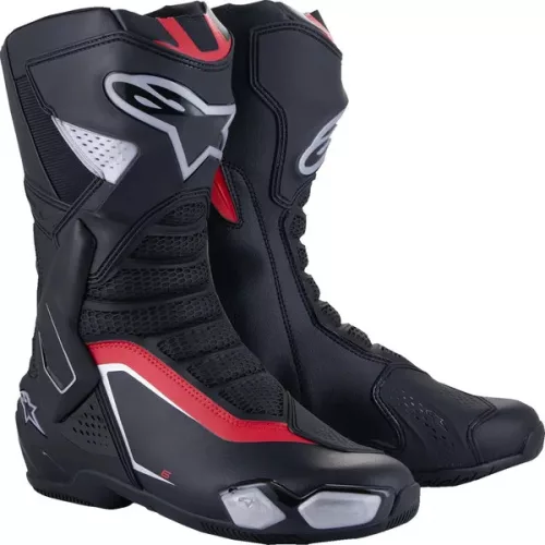 Cizma Alpinestars SMX-6 V3 negru/rosu/argintiu