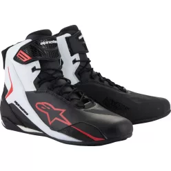 Ghete Alpinestars Faster-4 negru/rosu/alb