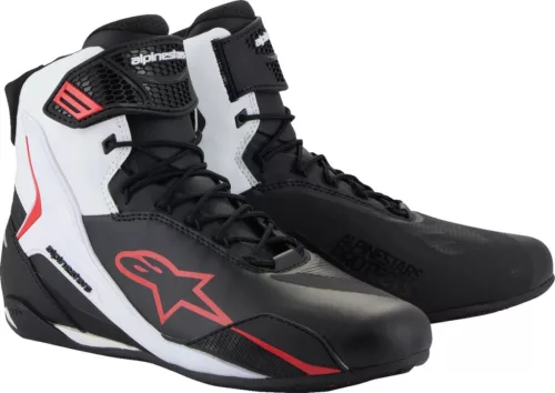 Ghete Alpinestars Faster-4 negru/rosu/alb