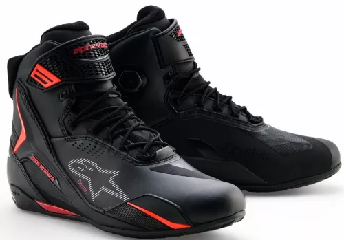 Ghete Alpinestars Faster-4 Drystar negru/rosu