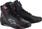 Ghete Alpinestars Faster-4 Drystar negru/gri/roz fluo