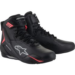 Ghete dama Alpinestars Stella Faster-4 Drystar negru/coral