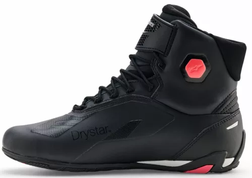 Ghete Alpinestars Faster-4 Drystar negru/gri/roz fluo