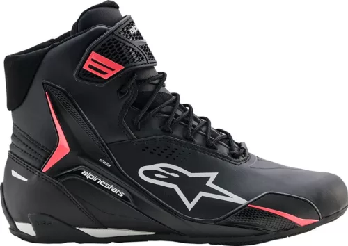 Ghete Alpinestars Faster-4 Drystar negru/gri/roz fluo