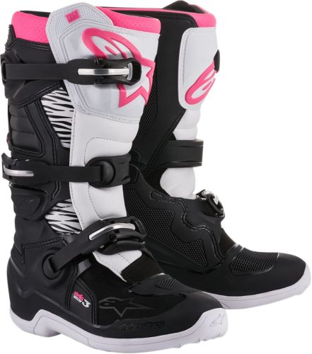 Cizma dama Alpinestars Tech3 Bk/Wt/Pk 9