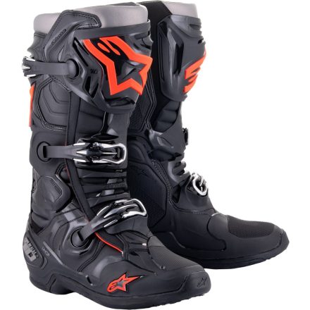 Boot Tech 10 Black/Red Fl 8