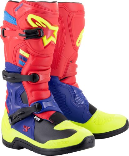 Cizma Alpinestars Tech3 Rd/Bl/ Yl Fl 14