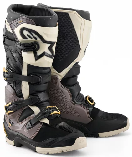 Cizma Alpinestars Tech 7 Enduro Drystar negru/gri/auriu
