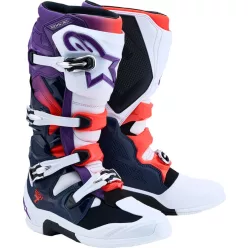 Cizma Alpinestars Tech 7 alb/albastru/roșu