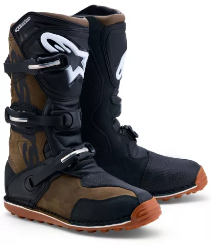 Cizma Alpinestars Tech-T negru/maro/alb