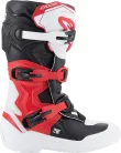 Cizma copii Alpinestars Tech 3S alb/negru/rosu