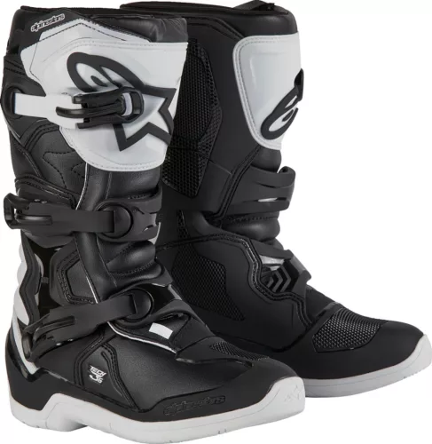 Cizma copii Alpinestars Tech 3S alb/negru