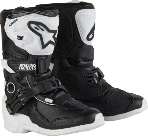 Cizma copii Alpinestars Kids Tech 3S alb/negru
