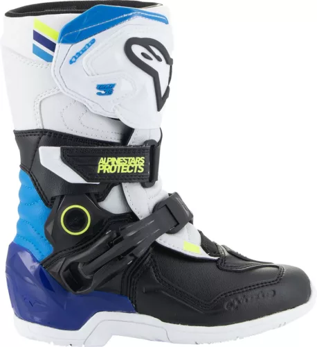 Cizma copii Alpinestars Kids Tech 3S alb/negru/negru