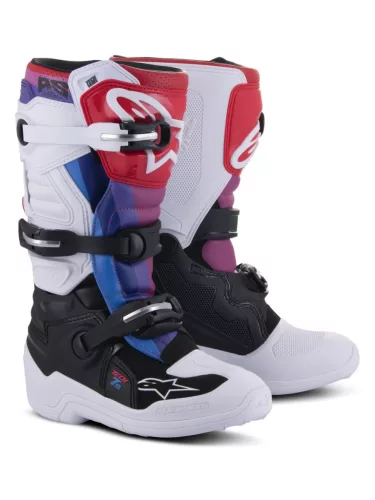 Cizma copii Alpinestars Tech 7S alb/negru/multicolor