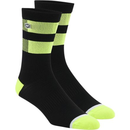 SOCK FLOW BK/F YL L/XL