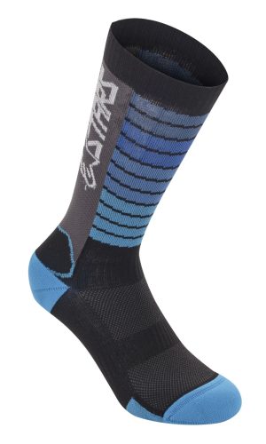 Socks Drop 22 Blk/Aq L