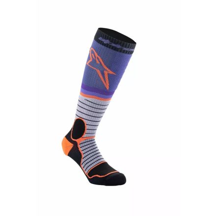 Sock Mx Pro Pur/Bk/Gy L