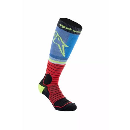 Sock Mx Pro Blk/Gy/Blu L