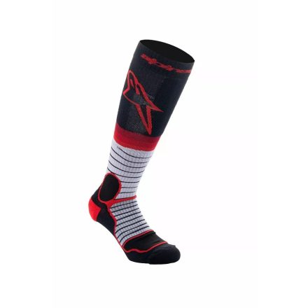 Sock Mx Pro Blk/Gy/Red L