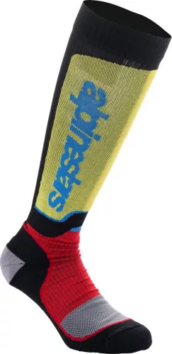 Sosete Alpinestars MX Plus negru/galben/albastru