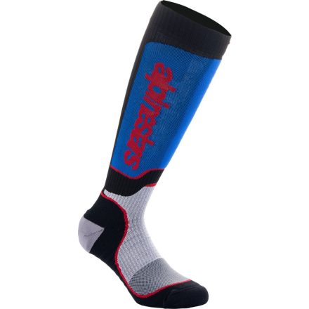 Sock Mx Plus Blk/Wht/Bl S