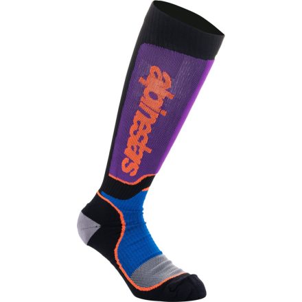 Sock Mx Plus Blk/Pur/Bl S