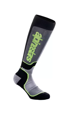 Sosete Alpinestars MX Plus negru/gri/galben