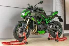 Stand Moto Spate Parzini Strada cu Prindere Tip V, Universal, Roșu