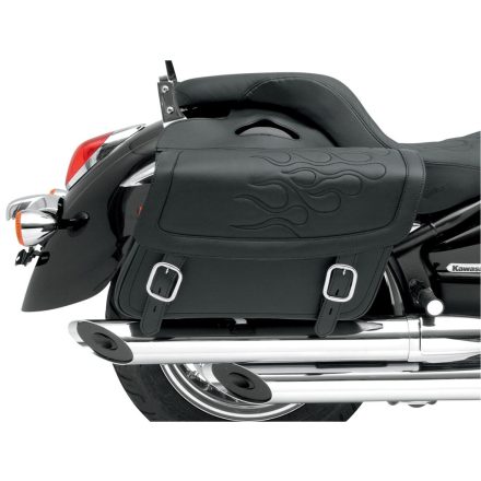 SADDLEBAG FLAME BLK MD